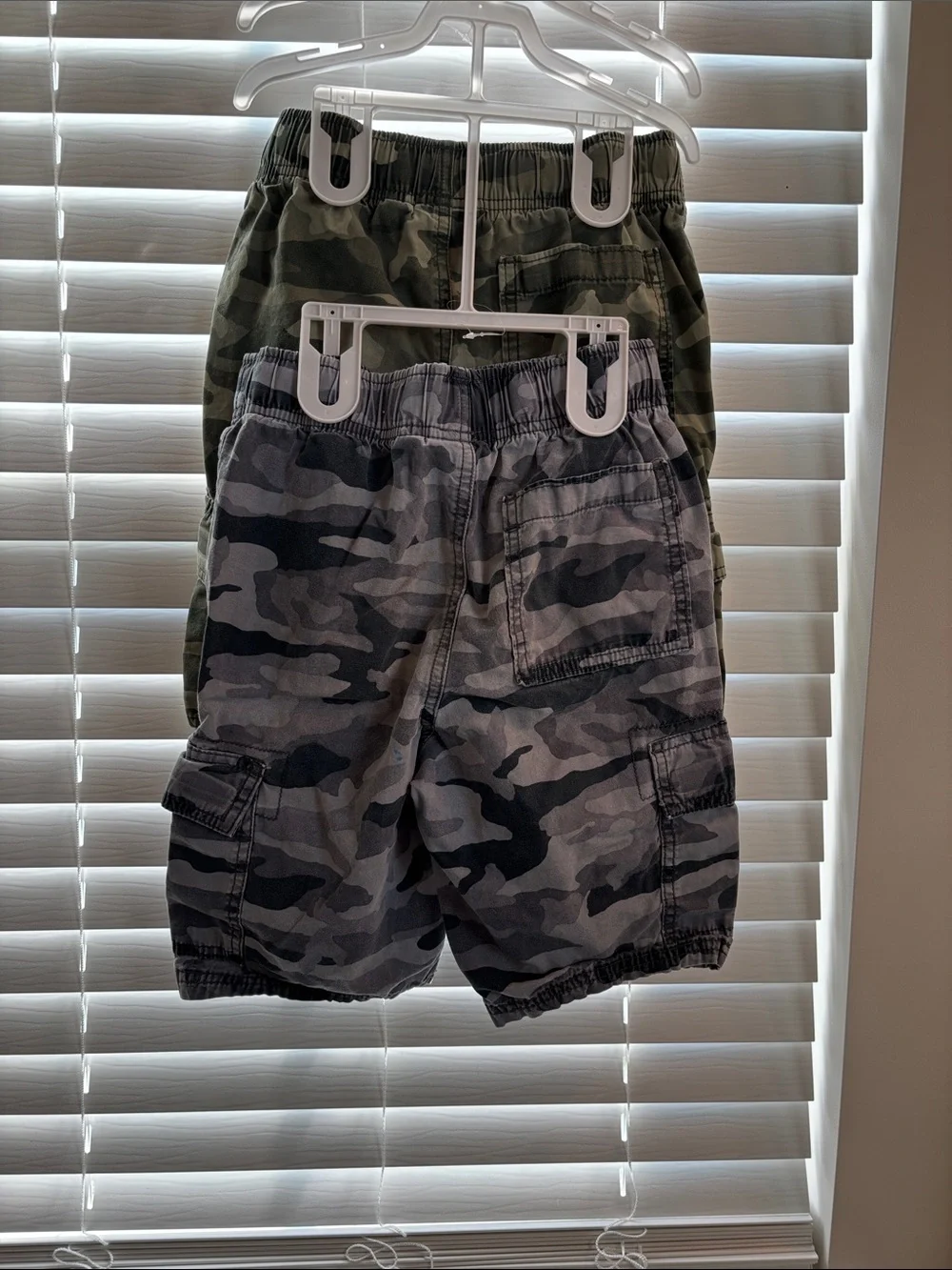The Children's Place Green Camo Cargo Shorts - Twin Pack